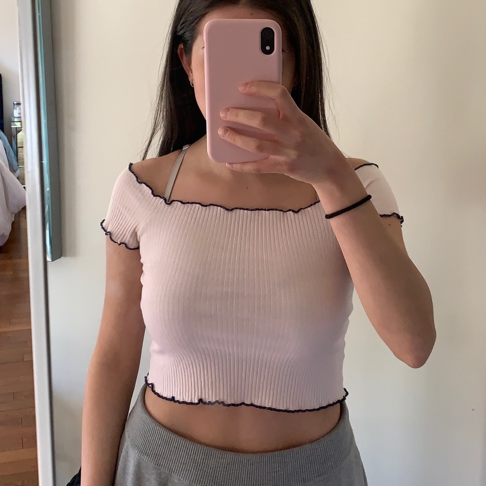 Zara Off Shoulder crop top
